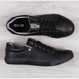 Pánské nízké eko kůže černá Big Star GG174029 1