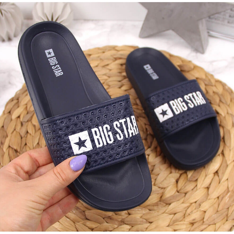 Dětské sportovní pantofle Big Star GG374802 námořnická modrá 1 Dětské sportovní pantofle Big Star GG374802 námořnická modrá 1