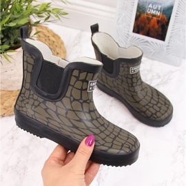 American Club khaki dětské galoše zelená 1