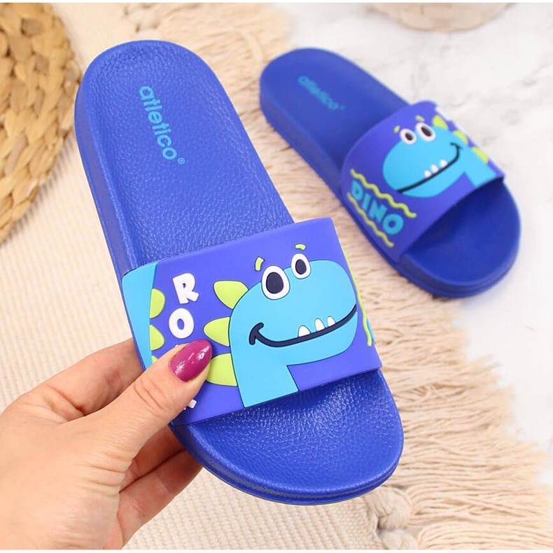 Chlapecké bazénové pantofle Atletico modré modrý 1