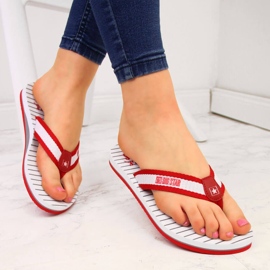Červené plážové žabky Red Big Star DD274A249 dámské 1 Červené plážové žabky Red Big Star DD274A249 dámské 1