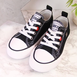 Dětské tenisky nízké černé Big Star HH374090 bílý černá 2