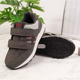 Sportovní chlapecký šedý suchý zip American Club šedá 2