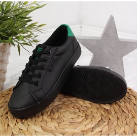 Dětské tenisky nízké eko kůže černé Big Star DD374147 černý 2
