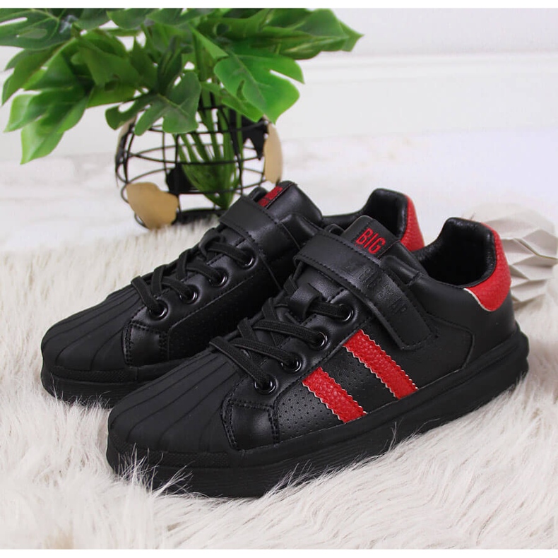 Černá dětská sportovní obuv na suchý zip Big Star GG374022 černý 2