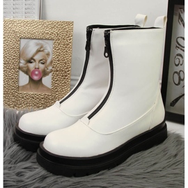 Dámské bílé pracovnice eVento se zipem vpředu bílý 2