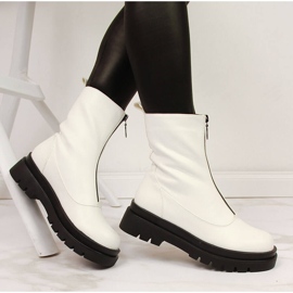 Dámské bílé pracovnice eVento se zipem vpředu bílý 1