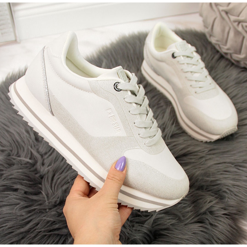 Dámská sportovní obuv na bílé platformě Big Star II274216 bílý 2