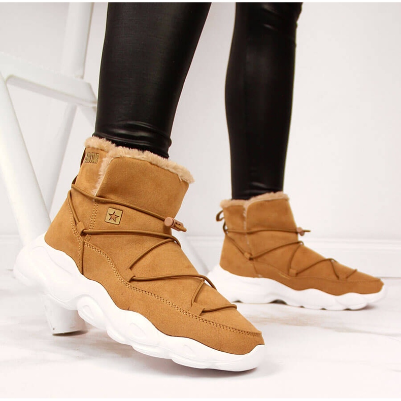 Dámské sněhule camel Big Star II274266 hnědý 2 Dámské sněhule camel Big Star II274266 hnědý 2