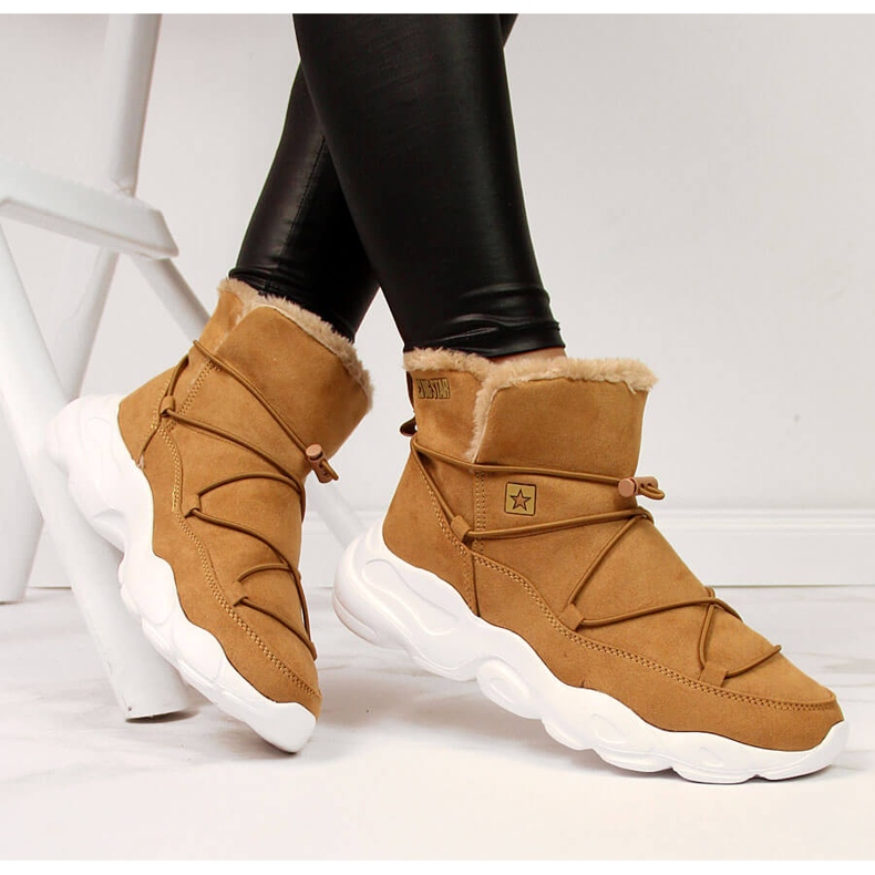 Dámské sněhule camel Big Star II274266 hnědý 1