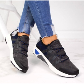 Šedé kožené sportovní boty Big Star II274309 šedá 1