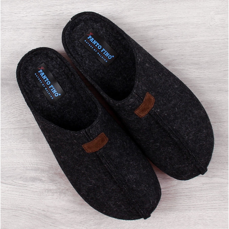 Pánské pantofle plstěné černé pantofle Panto Fino II167010 černá 1 Pánské pantofle plstěné černé pantofle Panto Fino II167010 černá 1