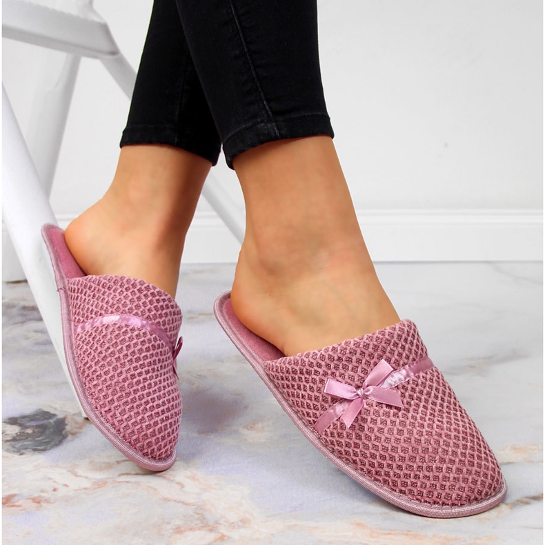 News Dámský domácí svetr růžové pantofle NOVINKA růžový 1