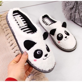 Dámské pantofle domácí mazlíčci panda Galop bílý 2