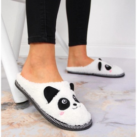Dámské pantofle domácí mazlíčci panda Galop bílý 4