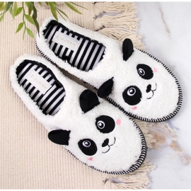 Dámské pantofle domácí mazlíčci panda Galop bílý 3