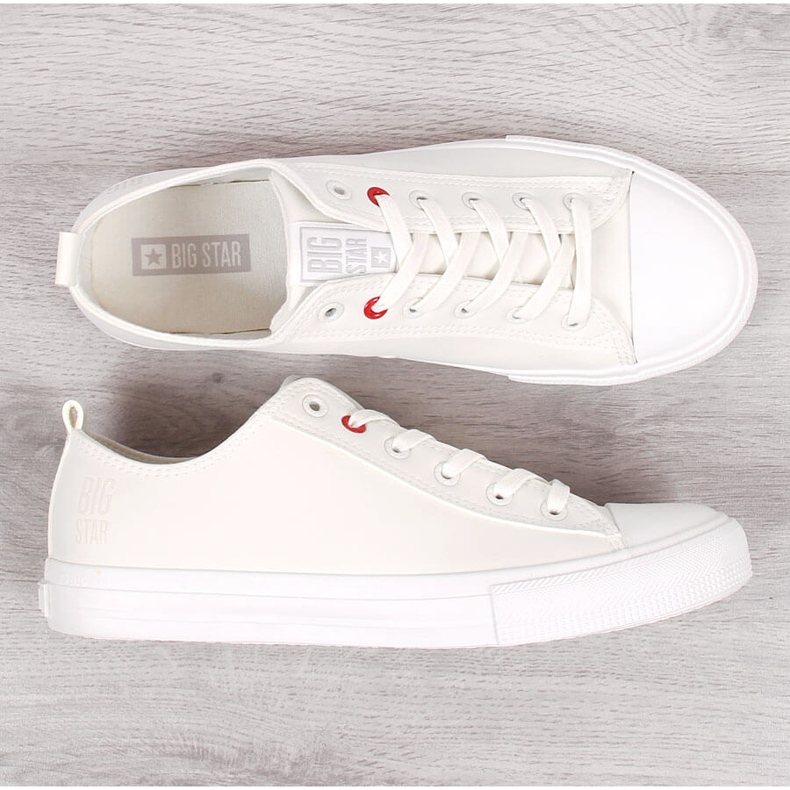 Pánské bílé tenisky z ekokůže Big Star JJ174006 bílý 1
