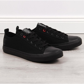 Pánské černé textilní nízké tenisky Big Star JJ174003 černá 1