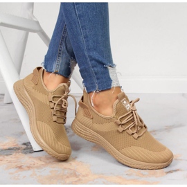 News Světle béžová síťovaná sportovní obuv NOVINKA béžový 2