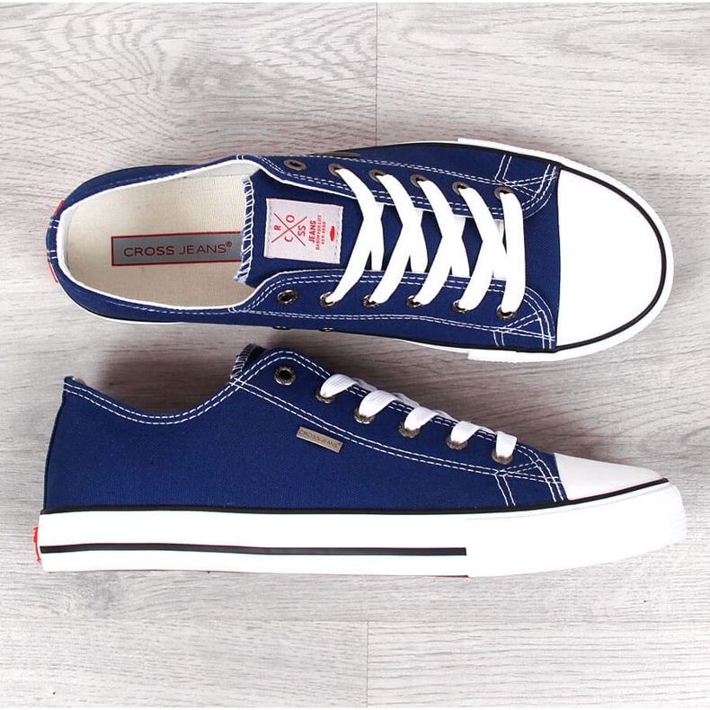 Pánské tmavě modré tenisky Cross Jeans JJ1R4004C námořnická modrá 1