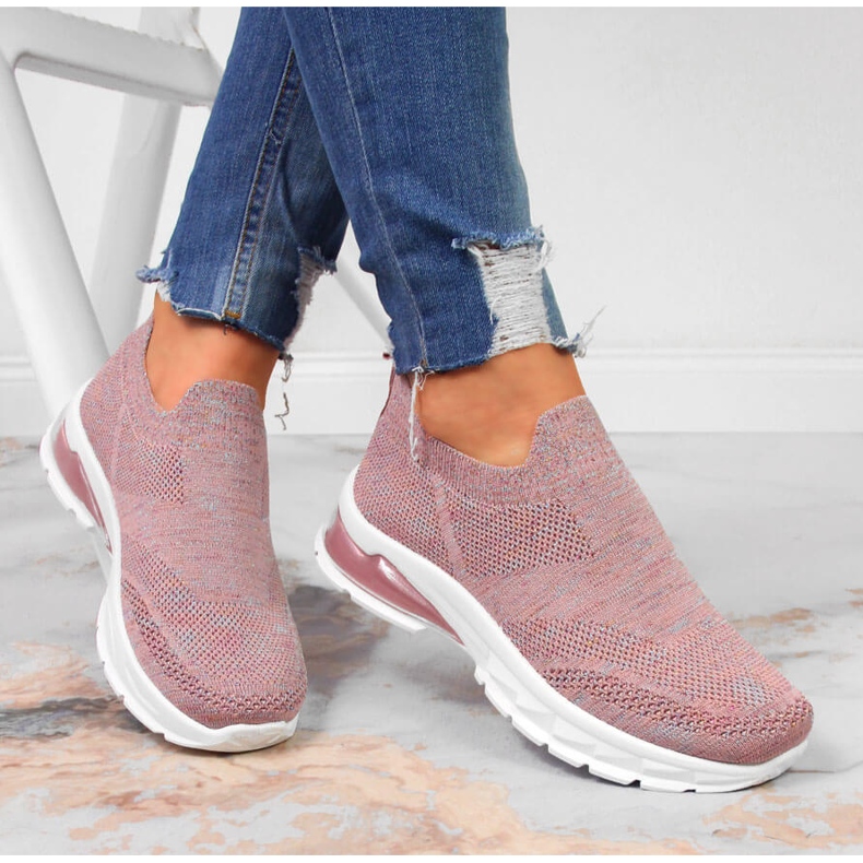 Dámské sportovní boty slip on růžové Potocki růžový 1 Dámské sportovní boty slip on růžové Potocki růžový 1