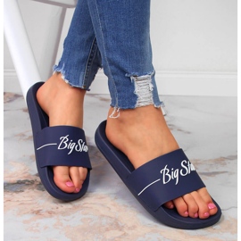 Námořnicky modré sportovní pantofle Big Star JJ274A299 námořnická modrá 1