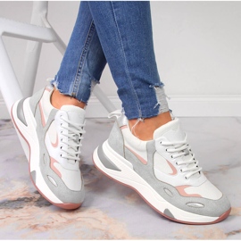 Bílé dámské sportovní boty Vinceza bílý šedá vícebarevný 1 Bílé dámské sportovní boty Vinceza bílý šedá vícebarevný 1