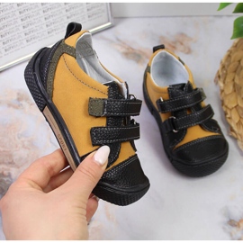 Chlapecké boty se suchým zipem camel Kornecki 6823 hnědý černý 1