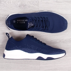 Pánské sportovní boty v tmavě modré barvě American Club námořnická modrá 1