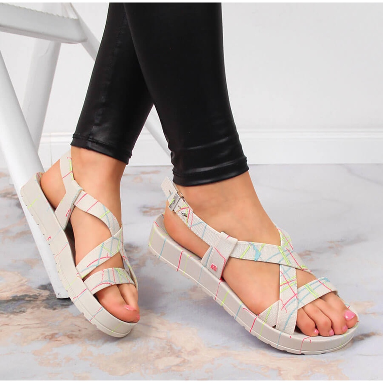 Dámské gumové sandály, voňavé Zaxy HH285264 béžový 1