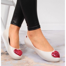 Dámské baleríny meliski se srdcem béžové Zaxy JJ285045 béžový 1 Dámské baleríny meliski se srdcem béžové Zaxy JJ285045 béžový 1