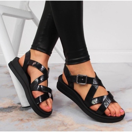 Černé Zaxy voňavé dámské sandály JJ285093 černá 1