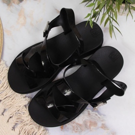 Černé Zaxy voňavé dámské sandály JJ285093 černá 2