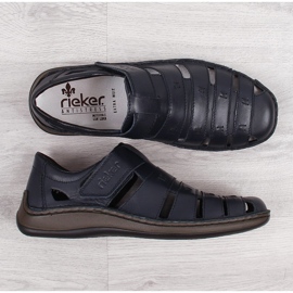 Pánské letní boty na suchý zip Rieker 05279-14 černý 1