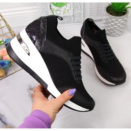 Dámské černé boty na klínku, slip on černý Artiker černá 1