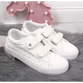 Dívčí tenisky na suchý zip bílé Atletico stars bílý 2