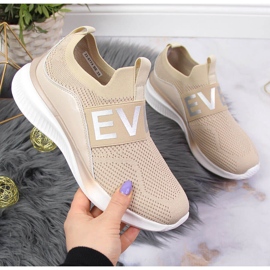 Dámská sportovní obuv slip on béžová Vinceza béžový 1 Dámská sportovní obuv slip on béžová Vinceza béžový 1