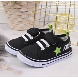 Černé chlapecké tenisky Atletico na suchý zip černá 2