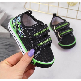 Chlapecké tenisky na suchý zip černé Atletico černá 1