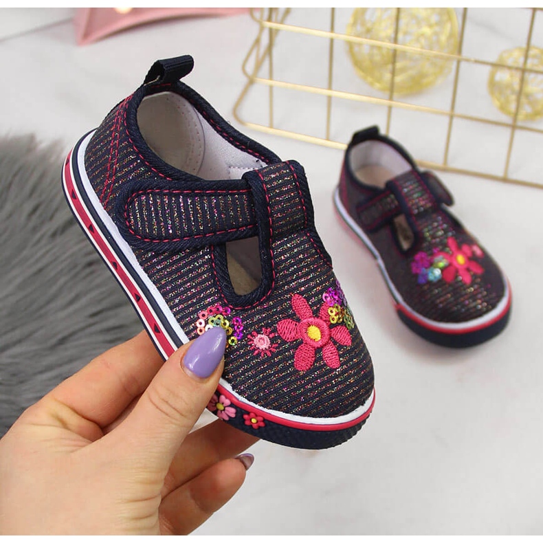 Námořnické modré tenisky Atletico pro dívky modrý 1