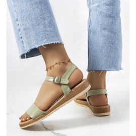 Zelené dámské sandály Speier zelený 1