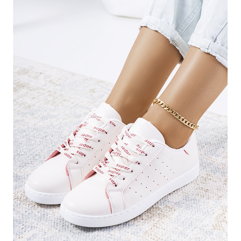 Koho červenobílé sportovní boty bílý 2