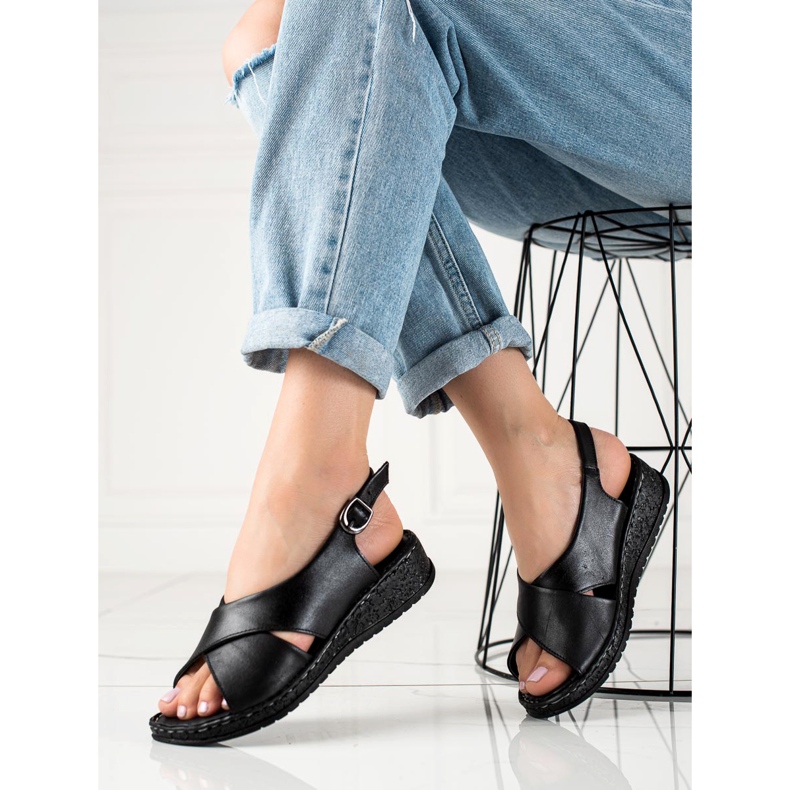 W. Potocki Lehké sandály Potocki černý 1