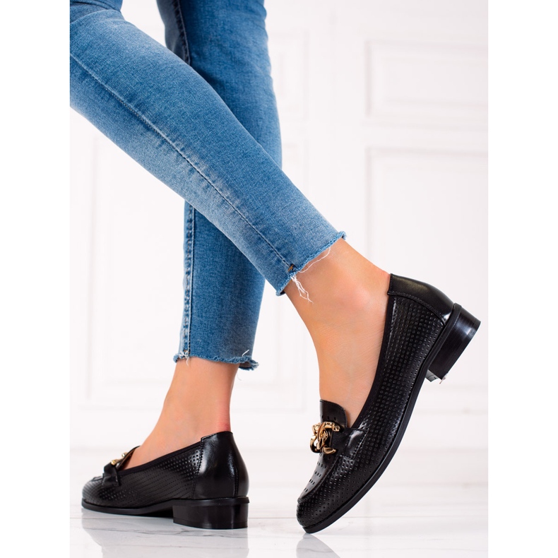 W. Potocki Elegantní mokasíny Potocki černý 1