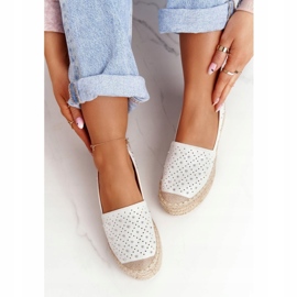 S.Barski Espadrilky na platformě Straw S. Bararski White bílý stříbro 4