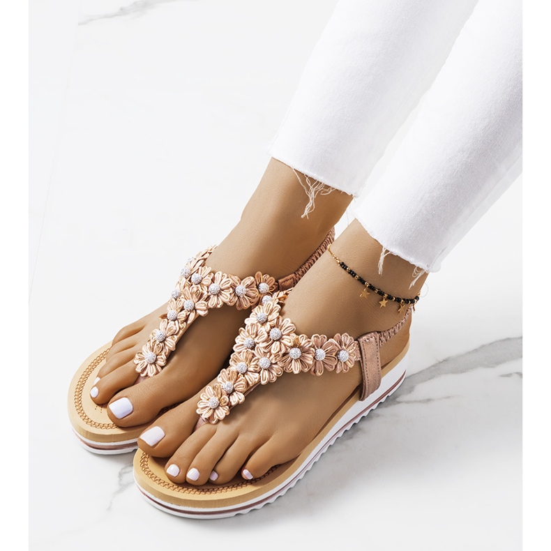 Růžové dámské sandály Tove růžový 1