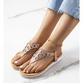 Růžové sandály na platformě Ahola růžový 1