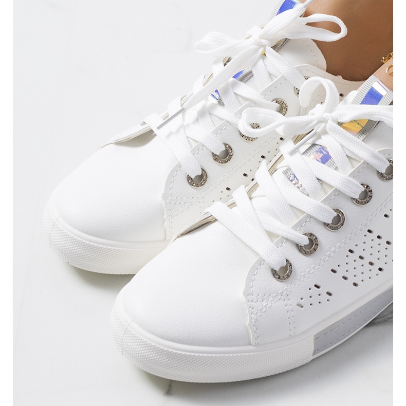 Dámské bílo-šedé tenisky Impi bílý šedá 1