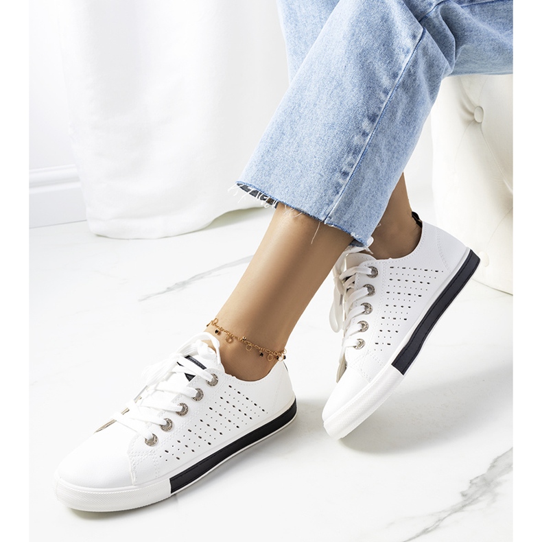 Dámské černobílé tenisky Tuuri bílý černá 1 Dámské černobílé tenisky Tuuri bílý černá 1