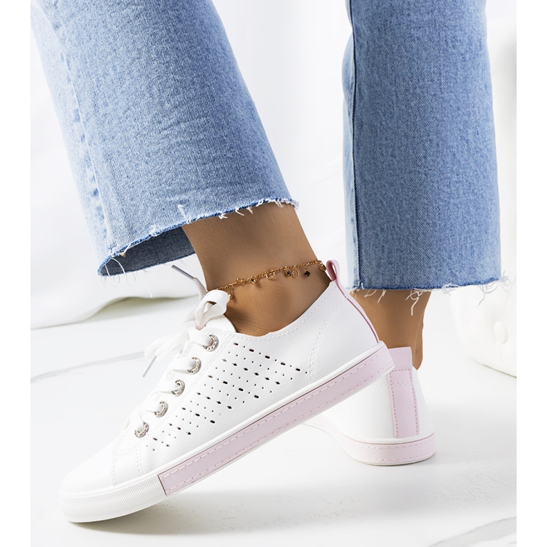 Dámské tenisky Tuuri v bílé a růžové barvě bílý růžový 1